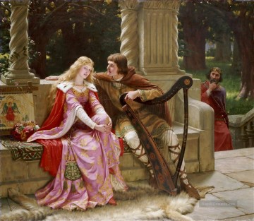  ist - Tristan und Isolde historische Regency Edmund Leighton